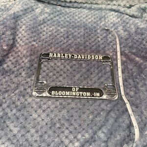 Harley-Davidson Chrome Black and Silver License Plate Frame